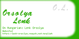 orsolya lenk business card